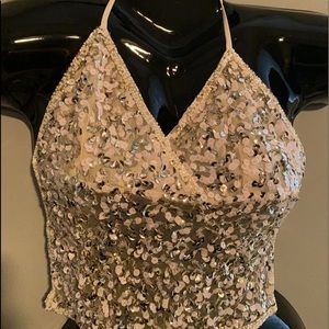 Sequin strap top
